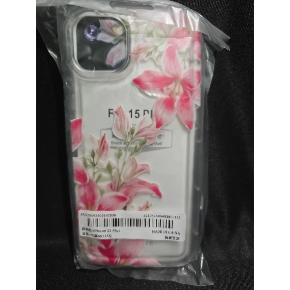 iPhone 15 Pro Max Clear Flower Phone Case